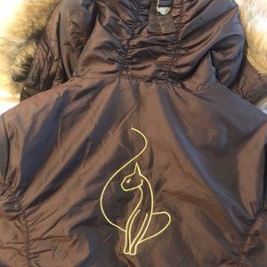 Baby Phat Puffer Jacket  Brown 2XL